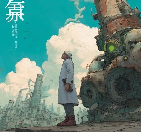 热血漫画《燃魂竞技场》封面，主角手持武器