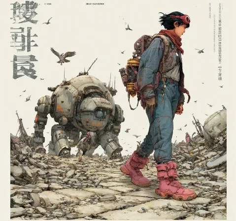 冒险漫画《深渊回响》封面，主角在洞穴中探索